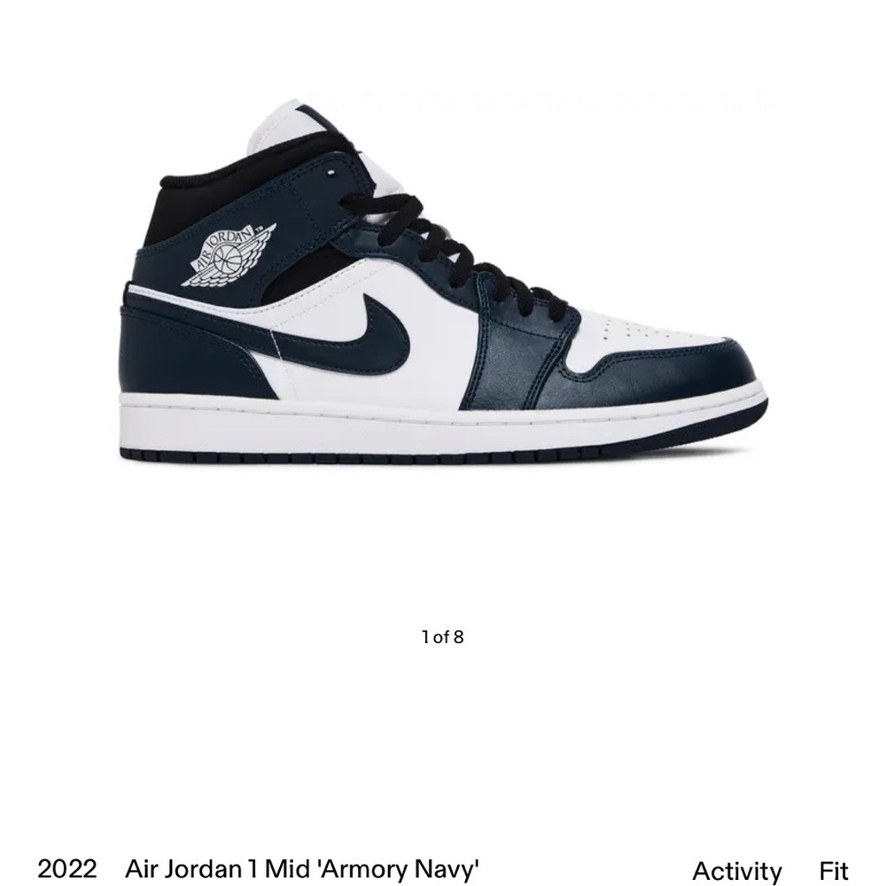 Air Jordan 1 Mid 'Armory Navy'